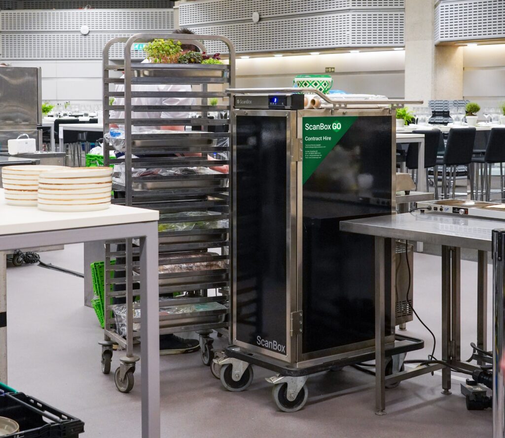 ScanBox GO trolley rented for Chefs' Table event at QEII Centre in London.